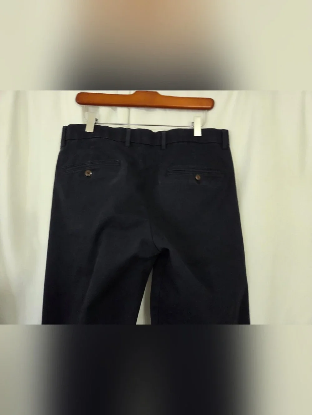 GAP Men's Dark Navy Straight Chino Pants Fkat Front Size 32x32